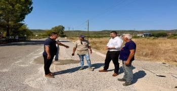 Στο Ματσούκι Αγρινίου ο Αντιπεριφερειάρχης Π.Ε. Αιτωλοακαρνανίας Θανάσης Μαυρομμάτης για την πορεία των εργασιών αναβάθμισης της εισόδου του χωριού